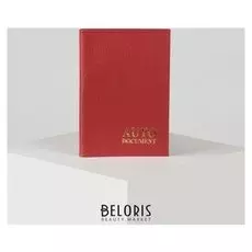 Обложка для автодокументов, цвет красный