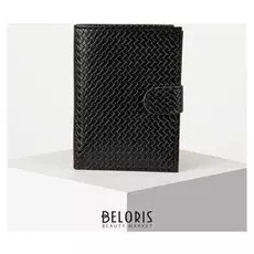 Обложка для автодокументов и паспорта, цвет чёрный