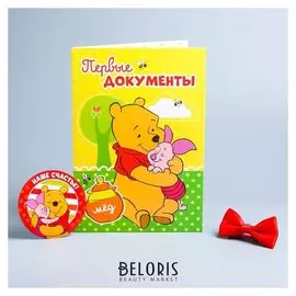 Обложка для документов «Для нашего чуда» + наклейки, бабочка