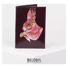 Обложка для паспорта, цвет бордовый