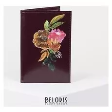 Обложка для паспорта, цвет бордовый