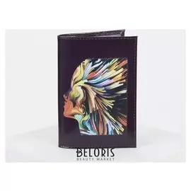 Обложка для паспорта, цвет бордовый