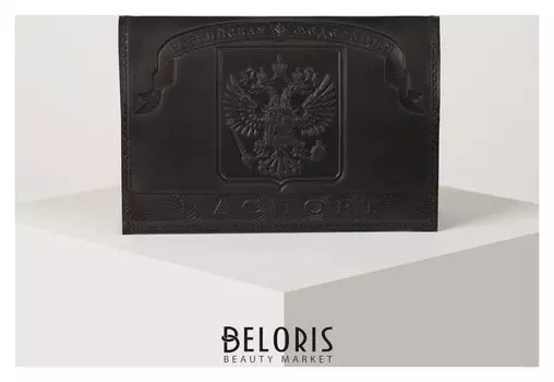 Обложка для паспорта, цвет чёрный