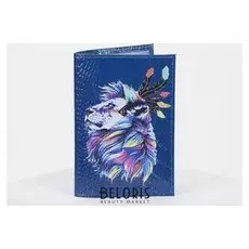 Обложка для паспорта, цвет синий