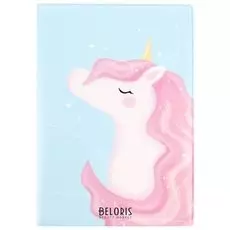 Обложка для паспорта Единорог розовый