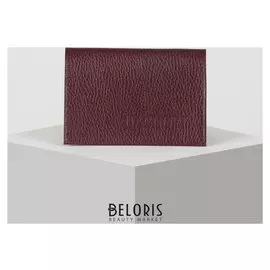 Обложка для паспорта, флотер, цвет бордовый