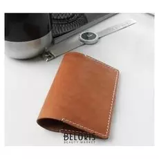 Обложка для паспорта, шора, цвет коричневый матовый