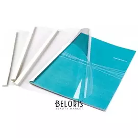 Обложки для термопереплета, А4, комплект 50 шт., 15 мм, 121-150 листов, верх прозрачный ПВХ, низ картон, FELLOWES