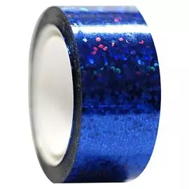 Обмотка для гимнастических булав и обручей Diamond клейкая, цвет синий металлик