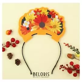 Ободок «Цветочный», фетр