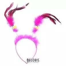 Ободок «Птичка с перьями»