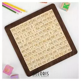 Обучающий планшет Счёт до 100, 30×30 см