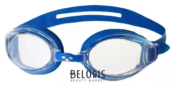 Очки для плавания Arena Zoom X-fit, арт.9240471, прозрачные линзы, регулируемая переносица, цвет синий