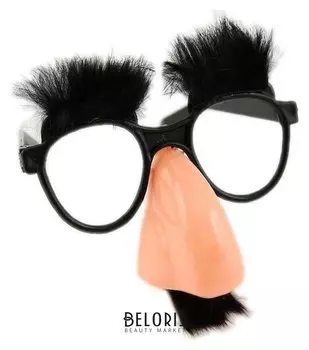 Очки-маска с бровями и усами