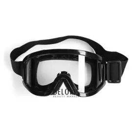 Очки-маска, стекло прозрачное, черные