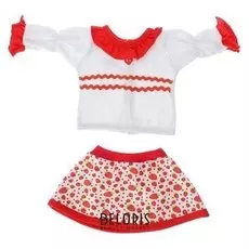 Одежда для кукол 38-43 см: блуза с юбкой, микс