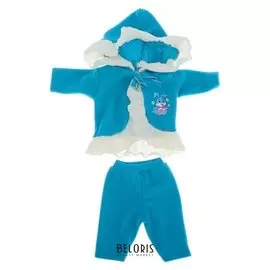 Одежда для кукол Пальто с капюшоном и брючки, микс