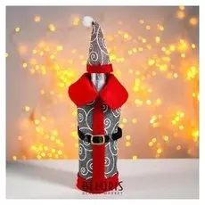 Одежда на бутылку "Костюм деда мороза"