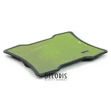 Охлаждающая подставка для ноутбука, 1 кулер, зеленая