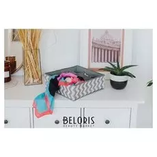 Органайзер для белья 32×32×12 см "Зигзаг", 12 ячеек, цвет серый