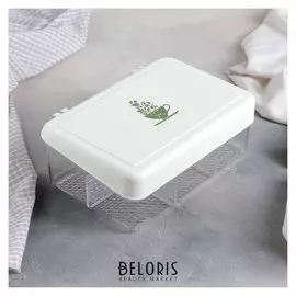 Органайзер для чайных пакетиков с крышкой, 22×15×8 см, 6 ячеек