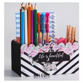 Органайзер для канцелярии Бэмби 150 х 100 х 80 мм