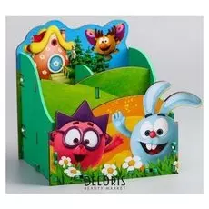 Органайзер для канцелярии "Друзья", смешарики, 140 х 160 х 140 мм