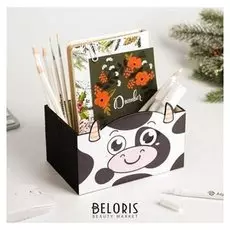 Органайзер для канцтоваров "Корова" 15х8х10 см