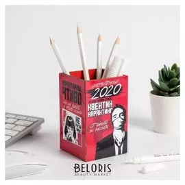 Органайзер для канцтоваров "Омерзительный 2020" 6,5 х 10,5 см