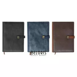 Органайзер формат А5, 140 листов, клетка, с хлястиком, с карманом, обложка пвх