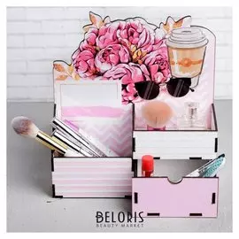 Органайзер-комод "Цветы", 24 х 22 х10 см