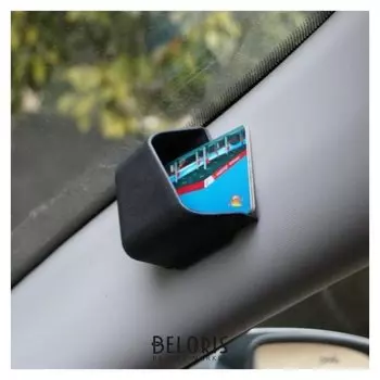 Органайзер-подстаканник на передние стойки авто, черный, набор 2 шт