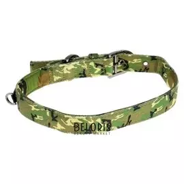 Ошейник Dogness Camo, L, 51-64 х 2,5 см, нейлон/неопрен, зеленый