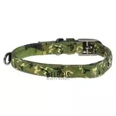 Ошейник Dogness Camo, S, 31-42 х 1,6 см, до 12 кг, нейлон/неопрен, зеленый