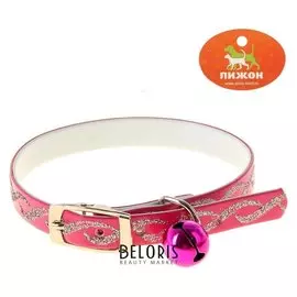Ошейник из искусственной кожи "Бесконечность" с блестками, 30 х 1 см