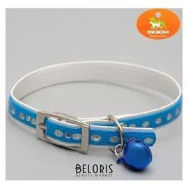 Ошейник из искусственной кожи с блестками, 32 х 1 см