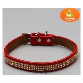 Ошейник со стразами в 5 рядов, 47 х 2 см