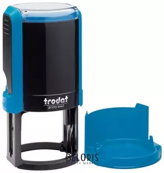 Оснастка для печати, оттиск D=42 мм, синий, Trodat 4642 Printy 4.0, крышка, подушка