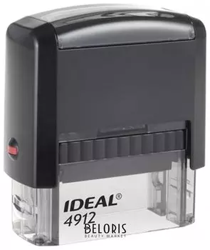 Оснастка для штампа, размер оттиска 47х18 мм, синий, Trodat Ideal 4912 P2, подушка в комплекте