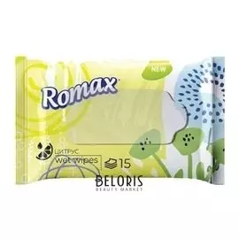 Освежающие влажные салфетки цитрус