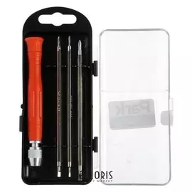 Отвертка для точных работ с двусторонними битами Park 356220, Ph1-sl3, Ph0-sl2.5, Ph00-sl1.5