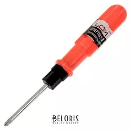 Отвертка комбинированная Lom, 2 в 1, Ph1/sl5 х 75 мм, пластиковая рукоятка