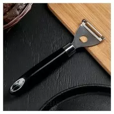 Овощечистка «Скина», горизонтальная, цвет чёрный