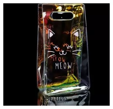 Пакет из голографического пластика Meow, 13 × 23 × 6 см