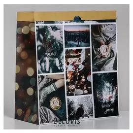 Пакет крафтовый Snow Inspiration.winter Jam, 32 х 36 х 16 см