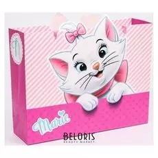 Пакет ламинат горизонтальный "Marie", коты аристократы, 31х40х11