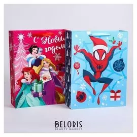 Пакет ламинат "С новым годом!", Disney, 31х40х11 см, 2