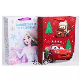 Пакет ламинат "С новым годом!", Disney, 31х40х11 см, 3
