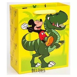 Пакет ламинат вертикальный "Dino", микки маус, 23х27х11,5 см