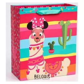 Пакет ламинат вертикальный "Лама", минни маус, 23х27х11,5 см